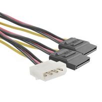 Qoltec Adapter Molex to SATA x2 0.20m