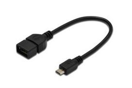 Pirkti Assmann Cable USB / USB-micro Black 0.2m - Photo 2