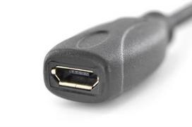 micro usb b usb c - Assmann Adapter Cable USB to USB-micro Black 0.15m - 3 nuotrauka