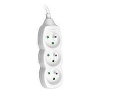 Tracer Power Cord 3 outlets White 3m