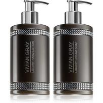Vivian Gray Crystals Grey rankų priežiūros rinkinys (rankų losjonas, 250 ml + skystas muilas, 250 ml)
