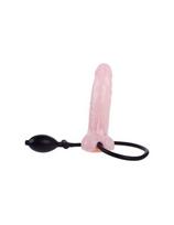 Baile Inflatable Realistic Dildo su siurbtuku 15 cm Kūno spalvos (Skin-Like)