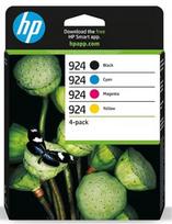HP 924 CMYK Original Ink Cart 4-Pack | 6C3Z1NE#LS3
