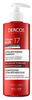 VICHY DERCOS COLLAGEN 17 FILLER, intensyvaus poveikio regeneruojantis šampūnas, 400 ml