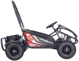 Elektrinis kartingas Super Toys Mighty, juodas (Black)