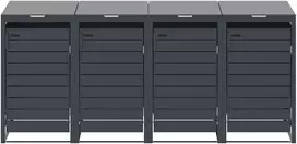 Metalinė konteinerio stoginė HATIS MBB04-4A, antracito (Anthracite)
