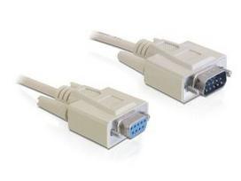 d sub kabelis - Delock Cable RS-232 SUB-D / RS-232 SUB-D Beige 10m - 1 nuotrauka