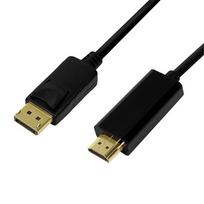 displayport 1.4 kabelis - LogiLink Displayport 1.2 To HDMI 1.4 Cable Black 5m - 1 nuotrauka