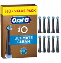 Oral-B iO Ultimate Clean dantų šepetėlio galvučių rinkinys, juodas (Black), 10 vnt.