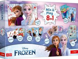 Trefl: Frozen 8in1 Mix&play stalo žaidimų rinkinys, LT