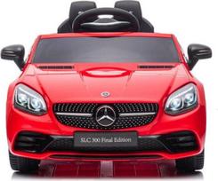 dvivietis elektromobilis - Lean Cars vaikiškas elektromobilis Mercedes SLC 300, raudonas (Red) - 1 nuotrauka