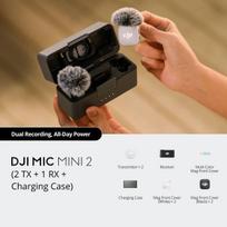 dji - DJI mikrofonas MIC Mini (2TX-1RX) - 2 nuotrauka