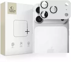iphone 17 ekrano apsauga - Tech-Protect Camfull Fit+ Camera Lens Glass for iPhone 17 Pro - Silver - 1 nuotrauka