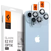 spigen glas.tr ez fit 2 pack - Spigen Glas.tR EZ Fit Optik Camera Protector for iPhone 14 / Plus / 15 / Plus - Black 2 pcs. - 1 nuotrauka