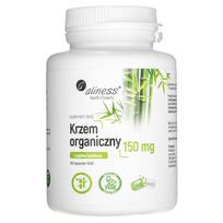 silicis maisto papildas - Aliness Ekologiškas silicis iš bambuko ūglių 500 mg, 100 Veg kapsulių - 1 nuotrauka