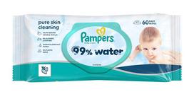 Pampers Aqua drėgnos servetėlės kūdikiams, 60 vnt.