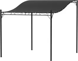 Pavėsinė - pergola Outsunny, 2.5x3 m, tamsiai pilka (Dark Grey)