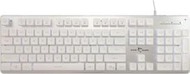 zaidimu klaviaturos shark - White Shark GK-003241 Tachi Balta (White) - 1 nuotrauka