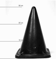 Falo imitatorius All Black 31 cm