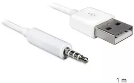 2 5 1 1m - Delock USB-A į 3.5 mm Jack kabelis 1m Juodas (Black) - 1 nuotrauka
