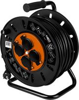 kabelis 3x1 0 - NEO Tools 30m Kabelio ritė 3x1.5mm² Juoda (Black) - 1 nuotrauka