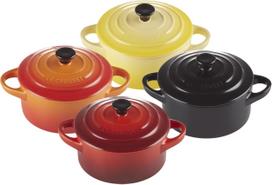 puodu rinkinys - Le Creuset Mini Cocotte rinkinys, 4 vnt., 250 ml, Raudonas (Red) - 1 nuotrauka