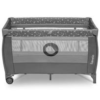 kelionine lovyte maniezas lionelo stefi - Kelioninė lovytė-maniežas Lionelo Stefi Plus, Pilka/Balta (Grey/White) - 1 nuotrauka