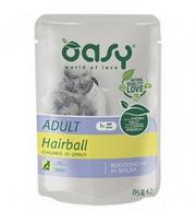 Oasy Adult Hairball guliašas nuo plaukų gumuliukų formavimosi katėms : Pakuotė konservas - 85 g