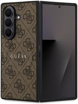 samsung fold - Guess PU Leather 4G Colored Ring Magnetic Case for Samsung Galaxy Z Fold 7 Rudas (Brown) - 1 nuotrauka