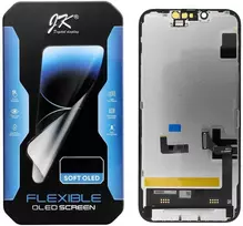 telefonu deklai - JK LCD Ekranas iPhone 14 Soft OLED - Keisti IC - 1 nuotrauka