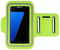 Toptel Armband SLIM Type 1 dėklas skirtas Apple iPhone 15 Pro Max/16 Pro Max/Samsung A15/A16/A25/A34/A55/M35/S20 FE/S24 FE/S24 Plus/S24 Ultra (6,0 coliai) LIME