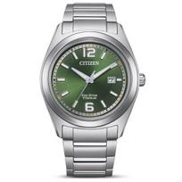 citizen super titanium - Citizen Eco-Drive Titanium AW1641-81X Žalias (Green) - 1 nuotrauka