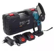21v baterija - Mini akumuliatorinis grandininis pjūklas Kraft & Dele KD10645 - 1 nuotrauka