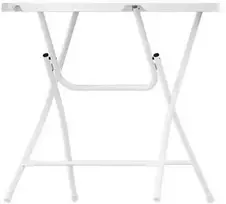 Lauko stalas HATIS, apvalus, 80 x 74 cm, baltas (White)