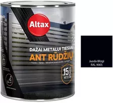 Metalo dažai ALTAX, juodi (Black), blizgūs, RAL9005, 0.75 l