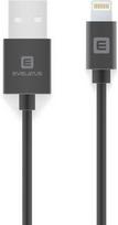 Evelatus MFI04 USB To Apple Lightning Cable 2m Black