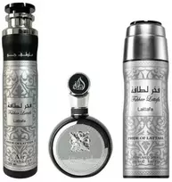 Lattafa Fakhar Lattafa Black rinkinys vyrams EDP 100ml + Dezodorantas 200ml + Oro gaiviklis 300 ml