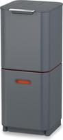 siuksliadeze rusiavimui - Joseph Joseph Totem Compact šiukšliadėžė rūšiavimui 40 l Pilka (Grey) - 1 nuotrauka