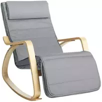 supamas fotelis - Fotelis Songmics LYY010G01, šviesiai pilkas (Light Grey) - 1 nuotrauka