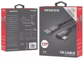 usb c 3 2 gen 2 kabelis - Genesis NVC-2220 USB-C to USB-A 3.1 Gen 1 Kabelis 3m Juodas (Black) - 1 nuotrauka