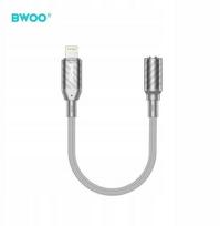 3.5 mm jack - BWOO Lightning to 3.5mm Jack Adapter BZ66 Juodas (Black) - 1 nuotrauka
