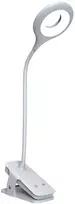led usb laidas - Wozinsky Mini Wireless LED Reading Lamp with Clip + USB-C Cable, Balta (White) - 1 nuotrauka