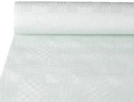 Pap Star Tablecloth 10 x 1.2m White