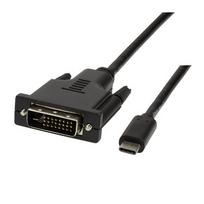usb 3.2 gen 2 cable - LogiLink Cable USB 3.2 Gen1x1 USB-C To DVI cable 3m Black - 2 nuotrauka