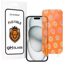 iphone 15 pro stikliukas - Tel Protect "Best Flexible Hybrid" Apsauginis stiklas Apple iPhone 15 / 15 Pro - 1 nuotrauka