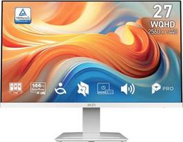 msi pro mp273qw - MSI PRO MP273QW E14 27", WQHD, 144Hz, baltas (white) - 1 nuotrauka