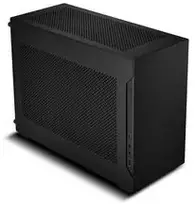 pc case - Lian Li x DAN Cases A4-H2O Mini PC korpusas, Mini-ITX, PCIe 5.0 Riser, Juodas (Black) - 1 nuotrauka