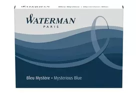 Waterman S0110910, tamsiai mėlyna (Myster Blue) rašalo kapsulės 8 vnt.