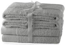 AmeliaHome Amari Towel Set Grey 6pcs
