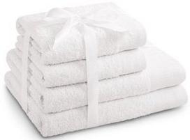 AmeliaHome Amari Towel Set White 4pcs